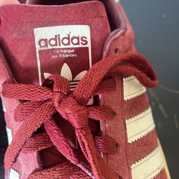 Men 9.5 US  Adidas Originals Campus Leather Suede Bur Dy Bz0087 - Picture 4 of 11